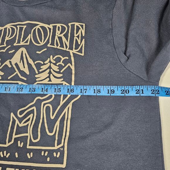 MTV Women's Explore Crewneck Sweatshirt Slate Gray L - Picture 6 of 7